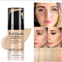 SACE LADY Face Concealer Cream Full Cover Makeup Liquid Corrector Waterproof Base