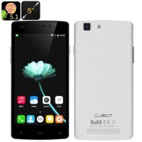 Cubot X12 4G Android 5.1 Smartphone – 5 Inch IPS Display, Quad Core CPU, 1GB RAM, Micro SD Slot, Dual SIM (White)