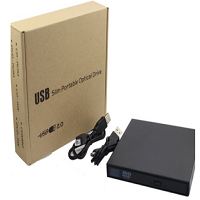 High Quality Black Portable External USB 2.0 DVD/CDRW Combo